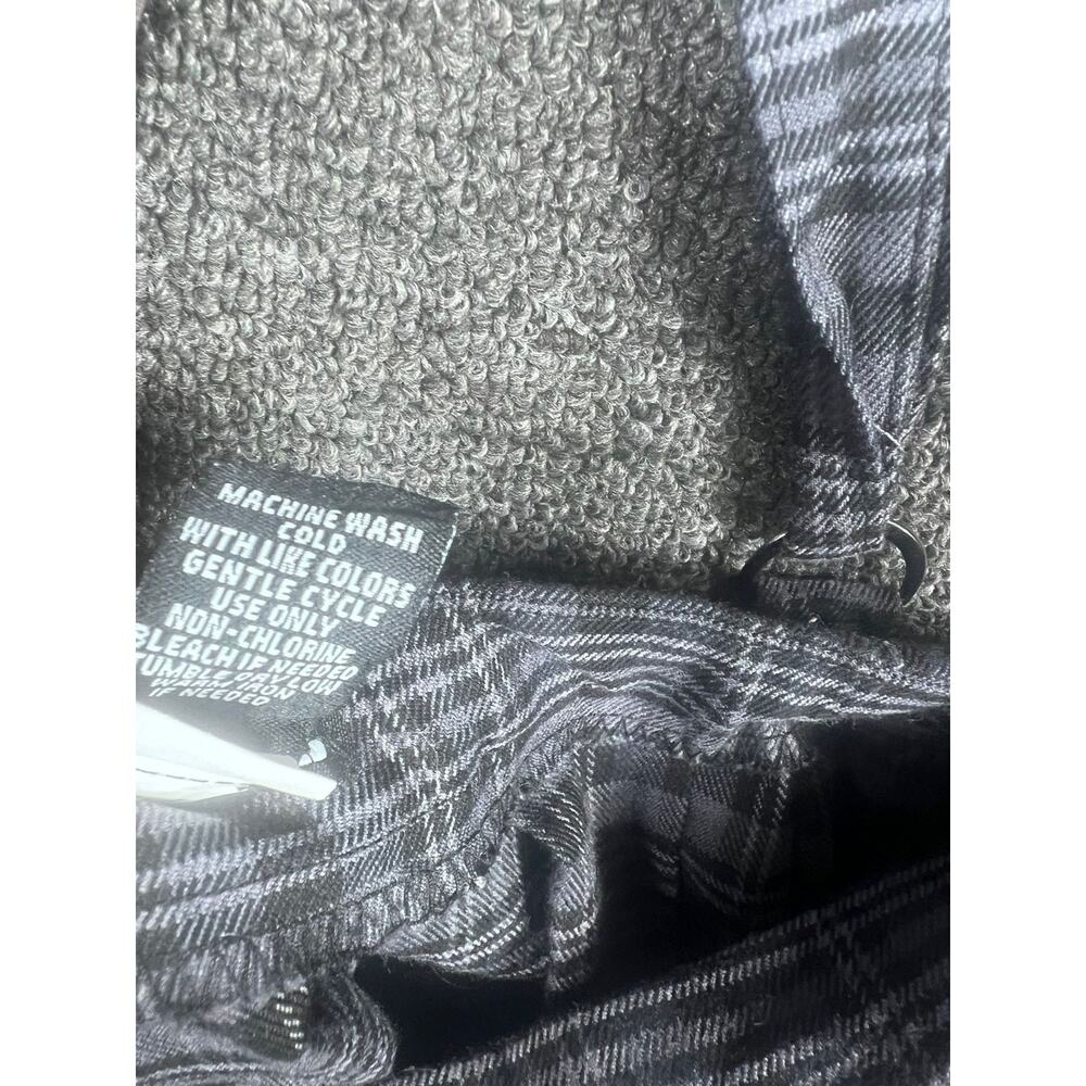 Hot Topic Black & Gray Plaid Suspender Skirt Womens Size MD Punk Goth Adjustable - Picture 6 of 9